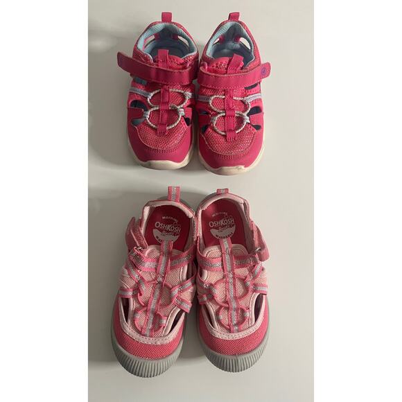 Bundle of 2 Toddler Girls Sandals Size 8 - Picture 1 of 7